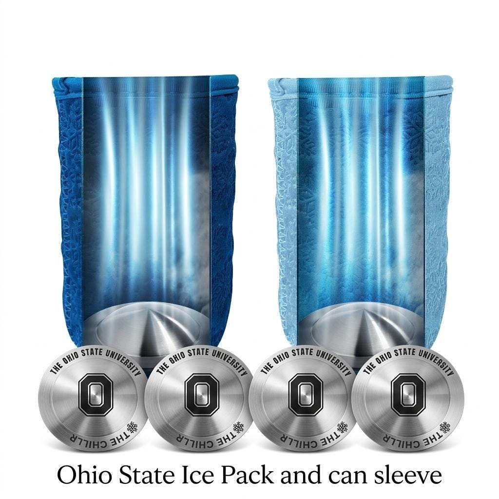 Ohio State University Buckeyes Ice Pack and Can Sleeve Insulator