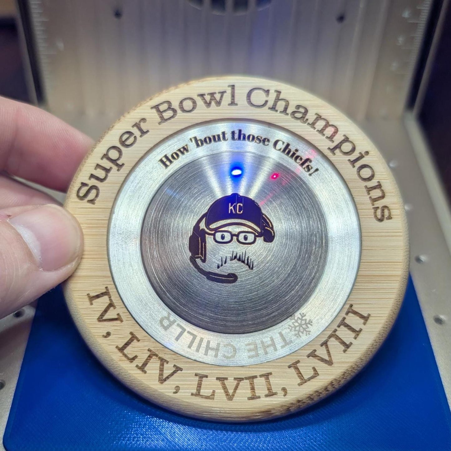 Andy Reid Chiefs Super Bowl Coaster Gift Set