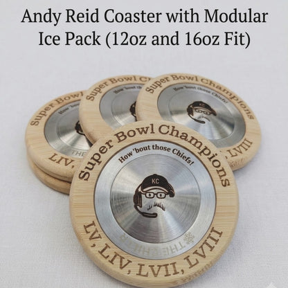 Andy Reid Chiefs Super Bowl Coaster Gift Set